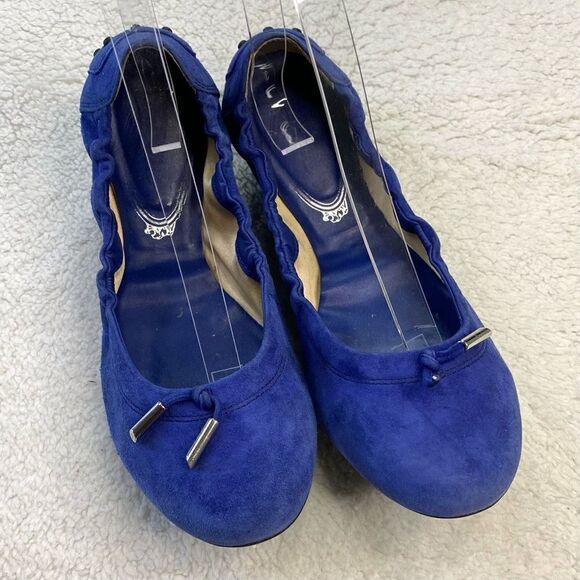 TOD’S BALLET FLATS DEE LACCERTO SUEDE - Picture 1 of 10